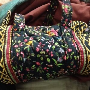 Vera Bradley Black Floral Tote